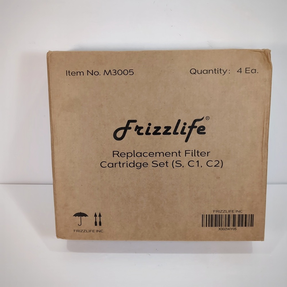 Frizzlife M3005 Water Filter Replacement Cartridge Set SK99 SP99 4 Pack NEW